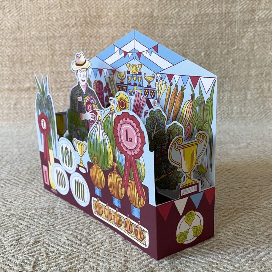 Alice Pattullo 3D Card Vegetable Show