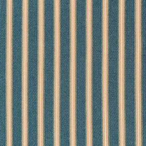Alma Ticking Fabric in Forest Green & Brick Red