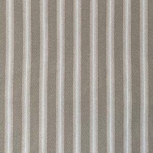 Alma Ticking Fabric in Pebble Grey & Putty