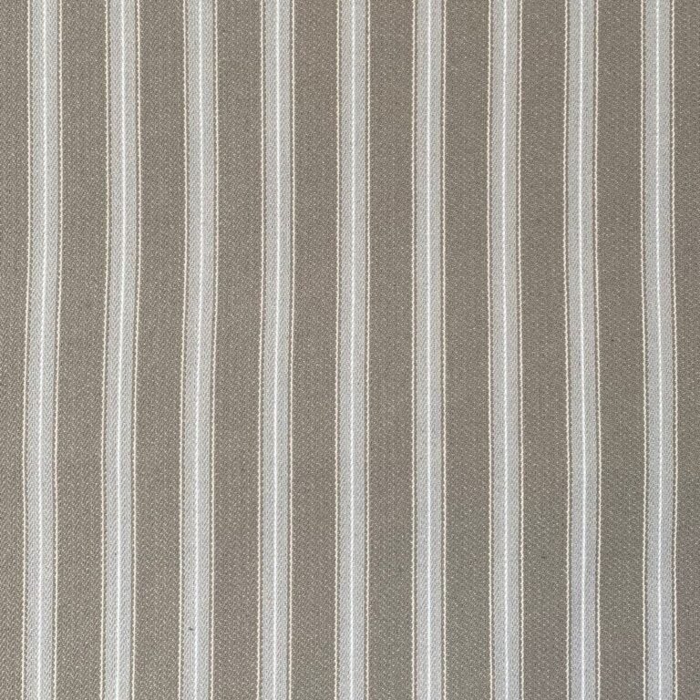 Alma Ticking Fabric in Pebble Grey & Putty