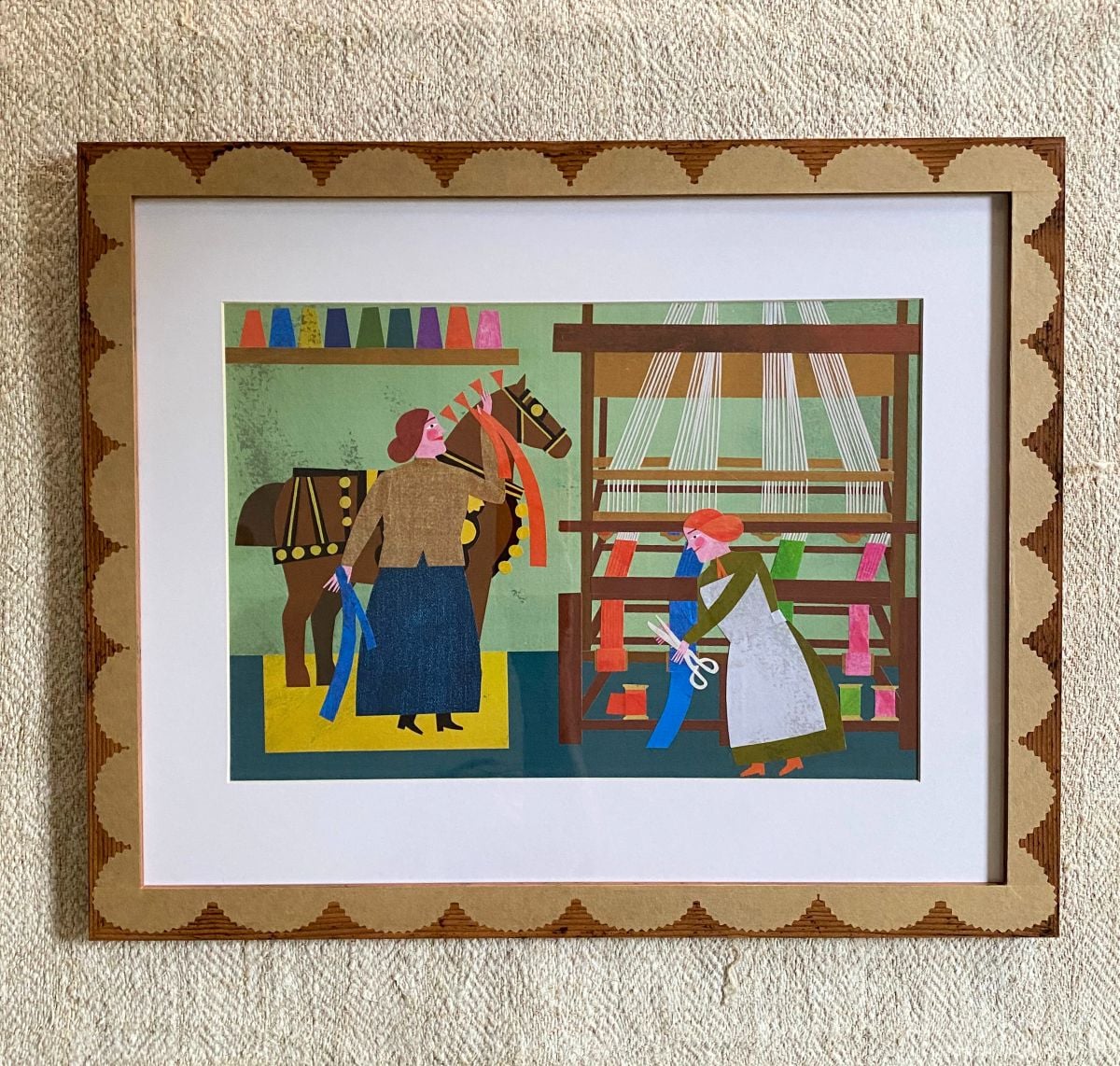 Marion Elliot original papercut collage