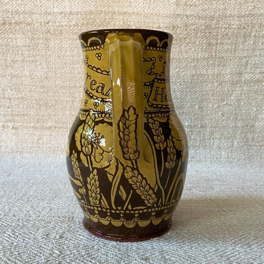 Katie B Morgan Slipware Jug SORKM1 Hares Leap
