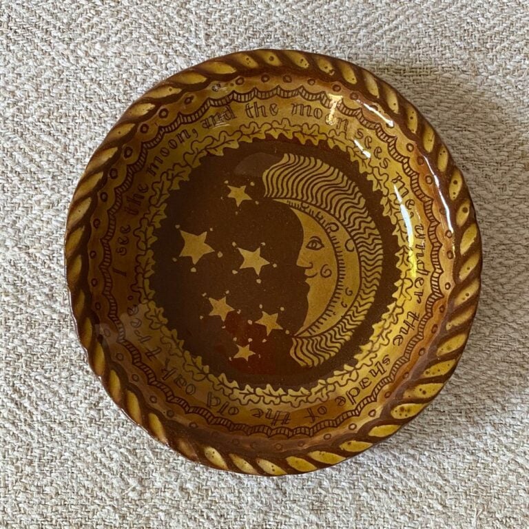 Katie B Morgan Slipware Dish Moon