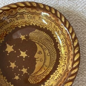 Katie B Morgan Slipware Dish Moon