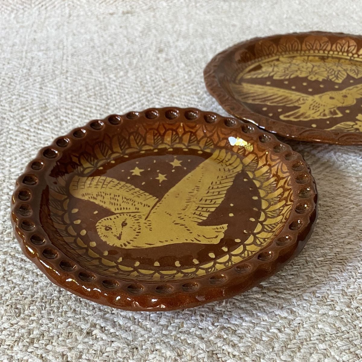 Katie B Morgan Slipware Dish Hare