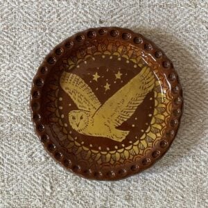 Katie B Morgan Slipware Dish Owl