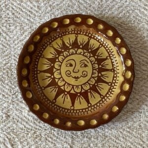 Katie B Morgan Slipware Biscuit Plates Sun