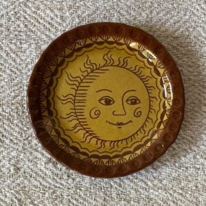 Katie B Morgan Slipware Biscuit Plate - Sun - Image 4