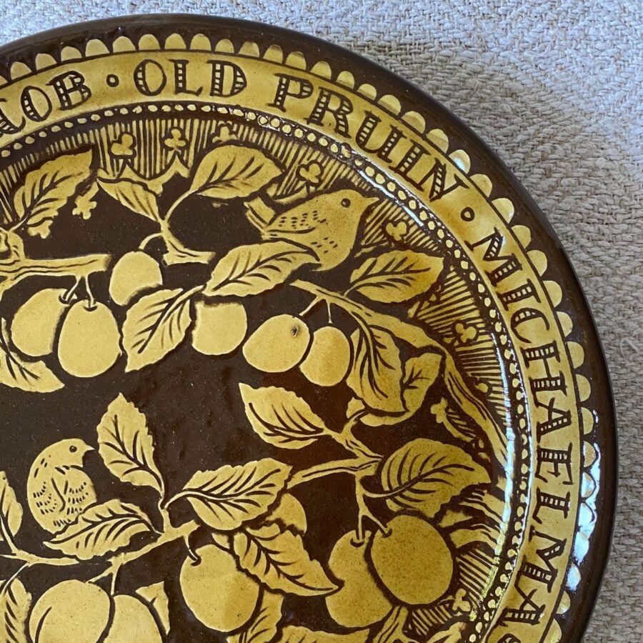 Katie B Morgan Slipware Plate SORKM8 Dymock Red