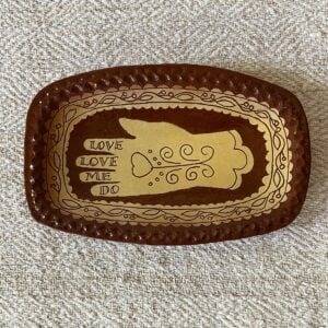 Katie B Morgan Slipware Glove Dish