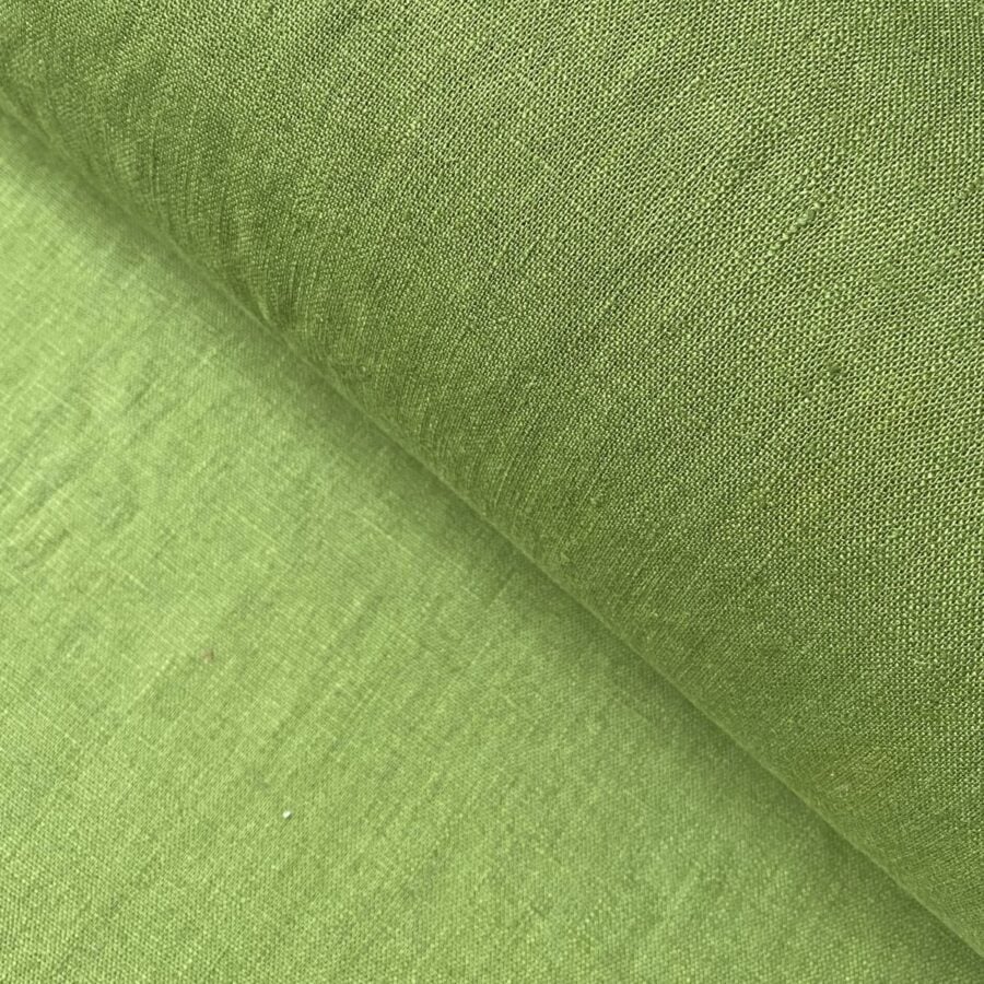Washed Linen Grass Green