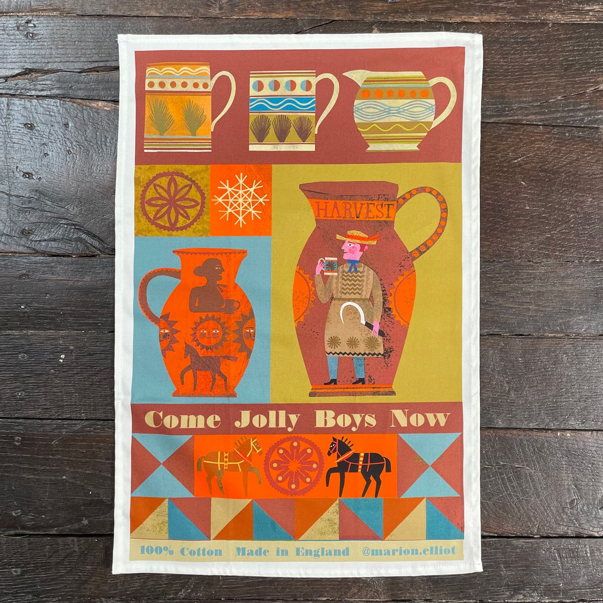 Marion Elliot Tea Towel - Jolly Boys - Image 1