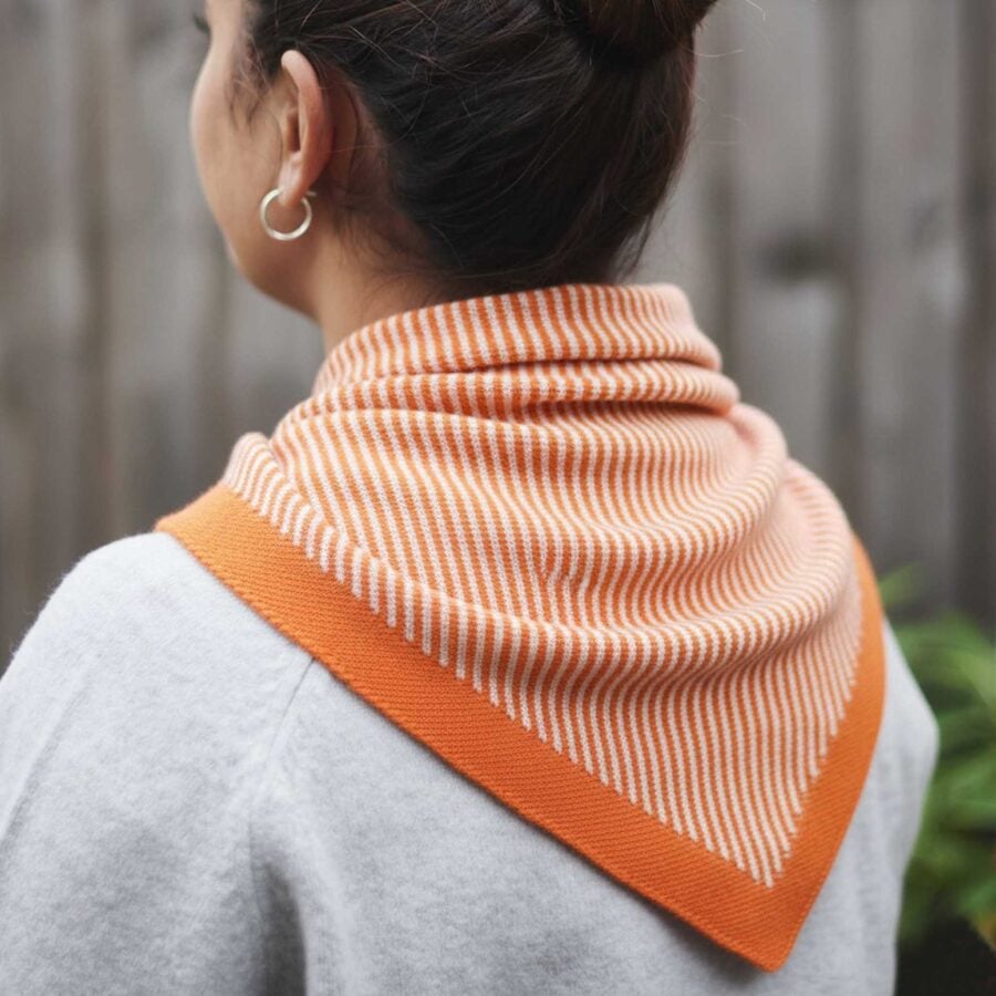 Lambswool Neckerchief Scarf Apricot