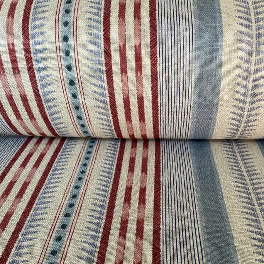 Extra Wide Caspian Stripe Strawberry & Duckegg