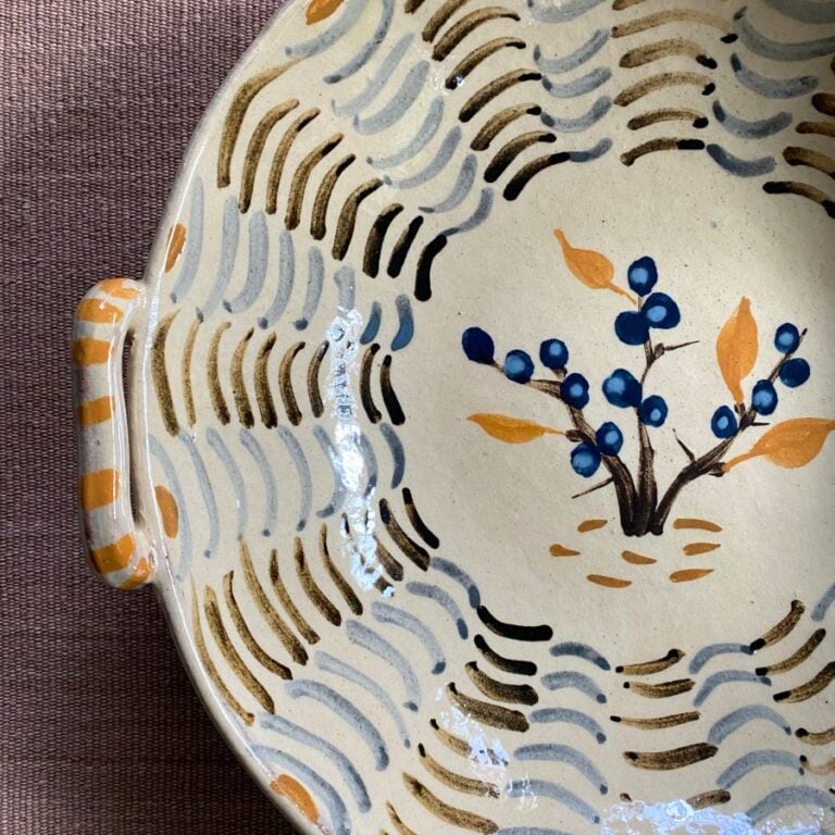 James Burnett Stuart ceramic bowl with handles