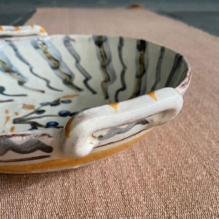 James Burnett Stuart ceramic bowl with handles