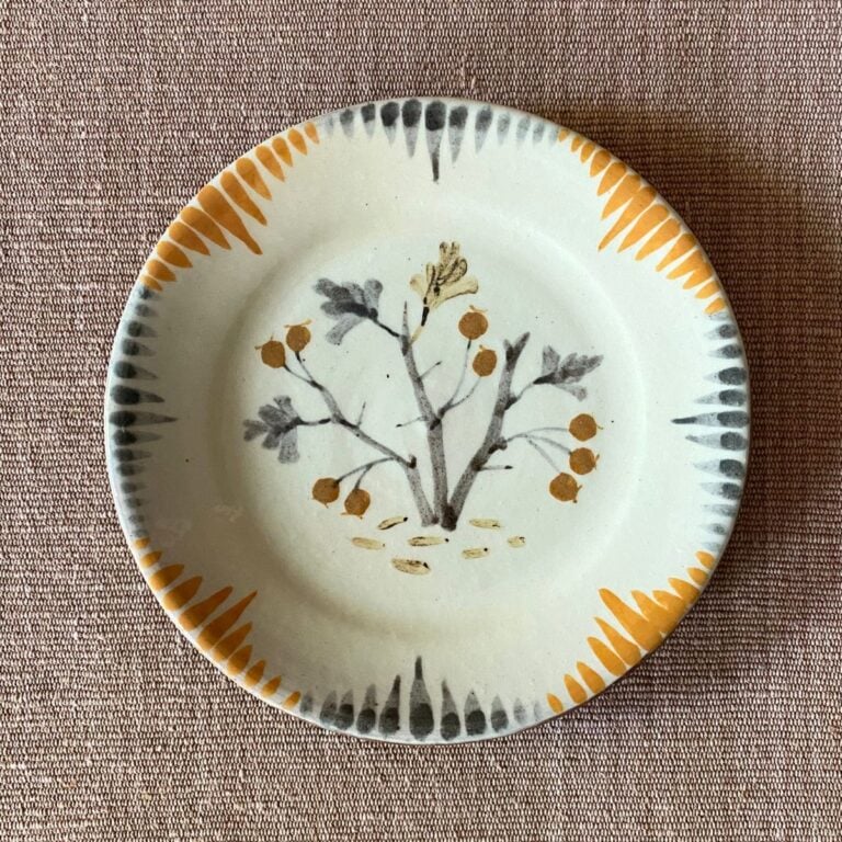 James Burnett Stuart Side Plate Botanical design