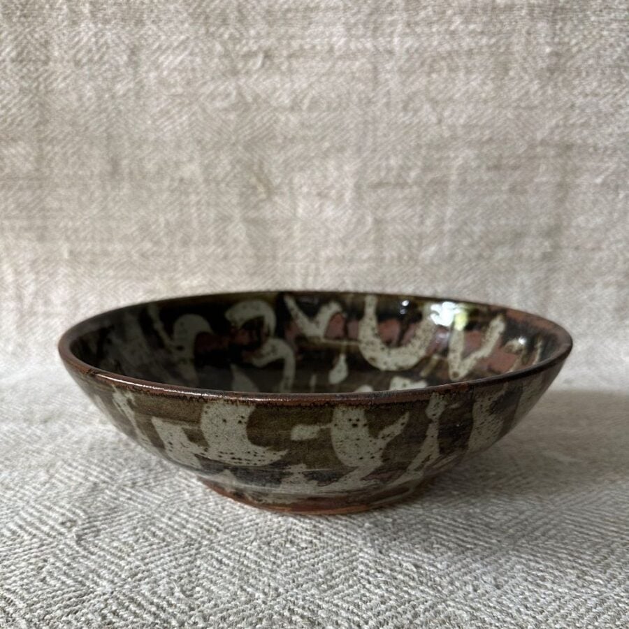 Pottery fruit bowl