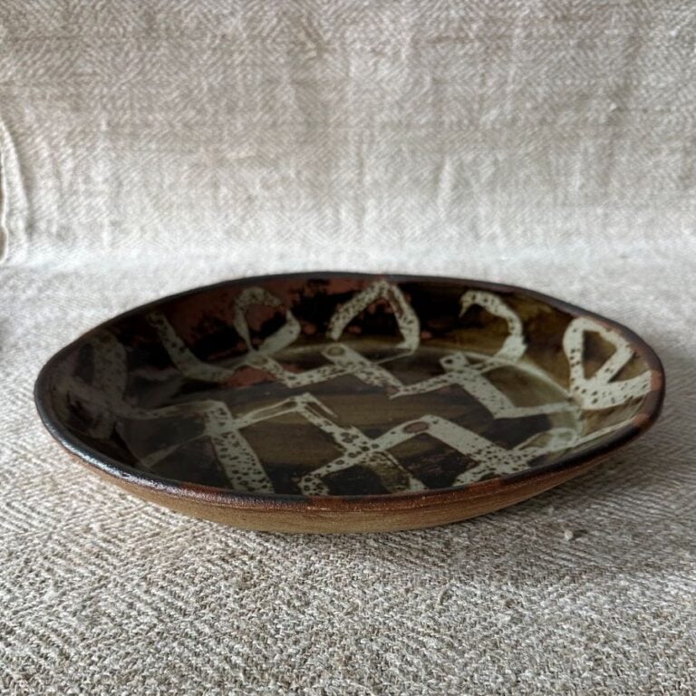 Jack Welbourne Oval Dish - abstract design - Image 2
