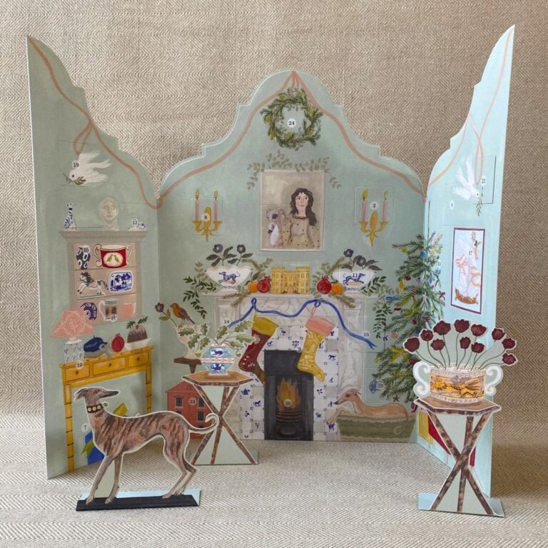 Polly Fern Dutch Gable Advent Calendar Interior
