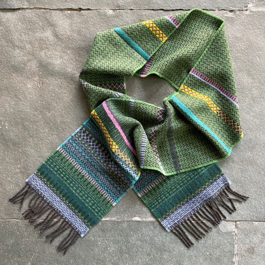 Wallace + Sewell Lambswool Striped Scarf