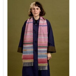 Wallace + Sewell Lambswool Striped Scarf