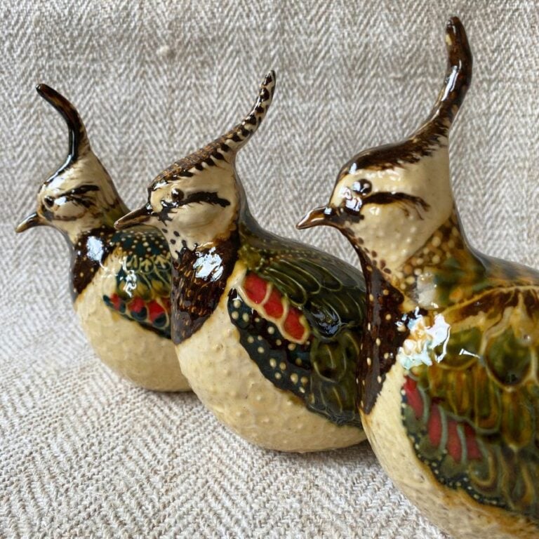 Carole Glover Slipware Lapwing Bird - Image 2