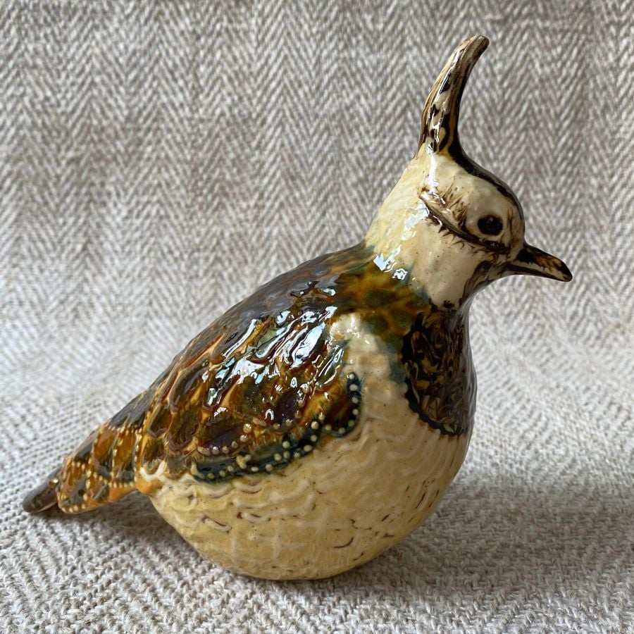Carole Glover Slipware Lapwing Bird