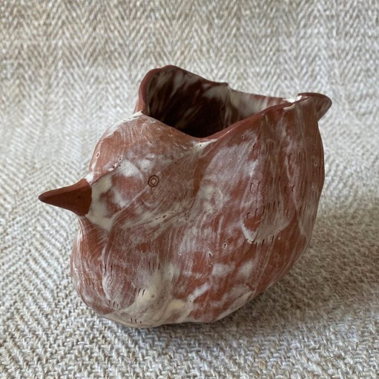 Edmund Davies Bird Bowl Terracotta