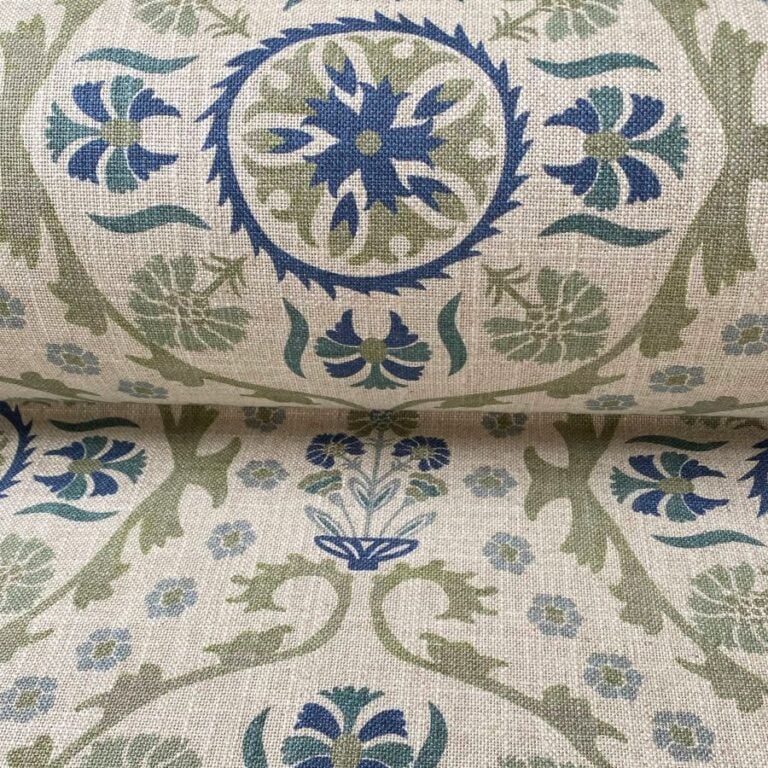 Extra Wide Eden Suzani Indigo & Sage - Image 3