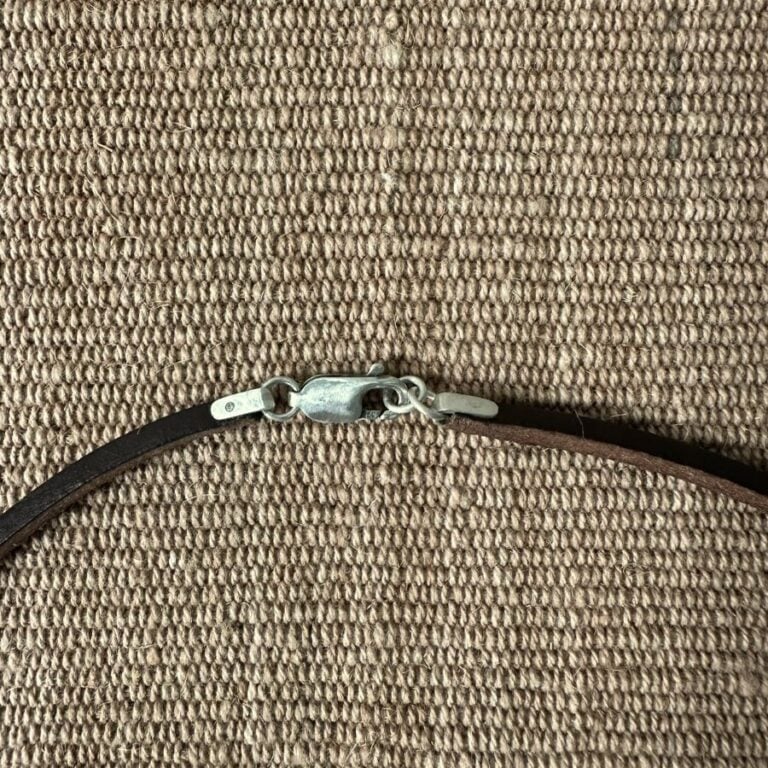 Silver Scroll Thong Necklace M6 - Image 3