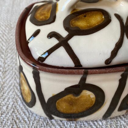 Erica Taylor Low Butter Dish White ETLBU1 - Image 4