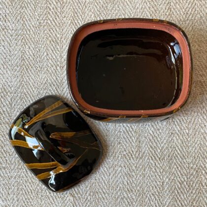 Erica Taylor Low Butter Dish Black ETLBU2 - Image 3